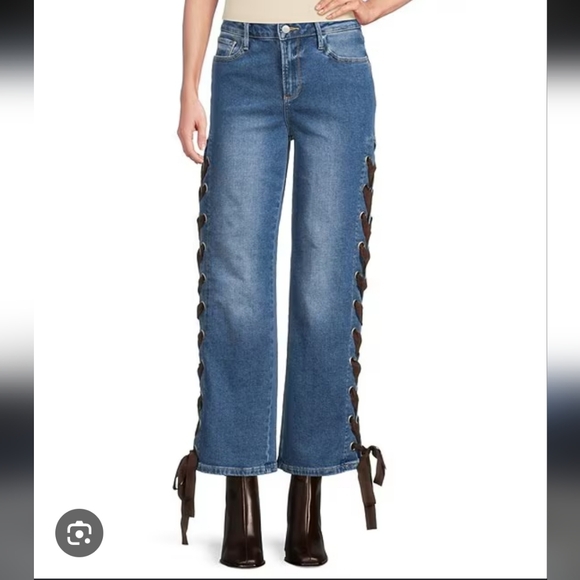 Driftwood Stretch Denim Lacey Straight Leg Jeans Women 33 New NWT - Picture 8 of 9